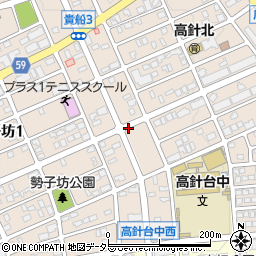 愛知県名古屋市名東区勢子坊周辺の地図