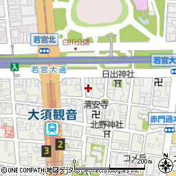 愛知県名古屋市中区大須2丁目2周辺の地図