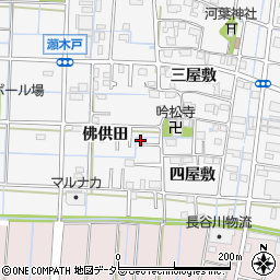 愛知県あま市七宝町川部佛供田48-4周辺の地図