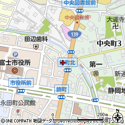 静岡老人ホーム相談所　鳩のつえ富士・相談室周辺の地図