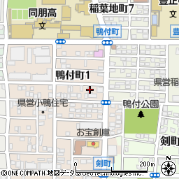 愛知県名古屋市中村区鴨付町1丁目81周辺の地図