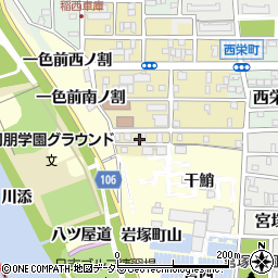 愛知県名古屋市中村区岩上町206周辺の地図