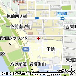 愛知県名古屋市中村区岩上町203周辺の地図