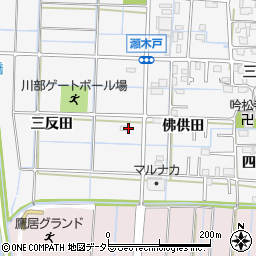 愛知県あま市七宝町川部吉原周辺の地図
