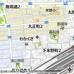 愛知県名古屋市中村区下米野町3丁目1周辺の地図