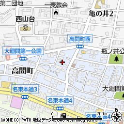 愛知県名古屋市名東区高間町255周辺の地図