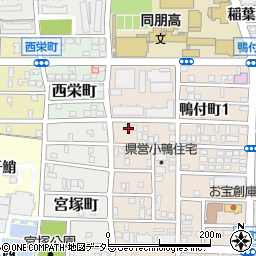 愛知県名古屋市中村区小鴨町9周辺の地図