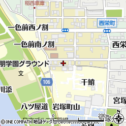 愛知県名古屋市中村区岩上町205周辺の地図