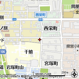 愛知県名古屋市中村区岩上町185周辺の地図