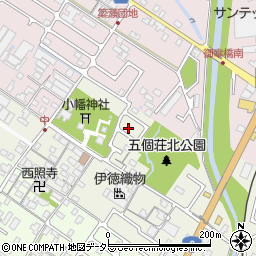 滋賀県東近江市五個荘中町280周辺の地図