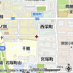 愛知県名古屋市中村区岩上町184周辺の地図