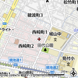 愛知県名古屋市千種区西崎町1丁目45周辺の地図