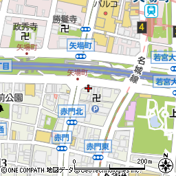 愛知県名古屋市中区大須4丁目1-3周辺の地図
