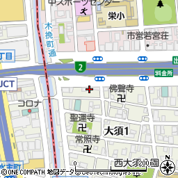 名鉄協商若宮大通駐車場周辺の地図