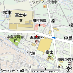 静岡県富士市平垣111周辺の地図