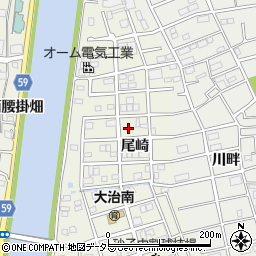 愛知県海部郡大治町砂子尾崎周辺の地図