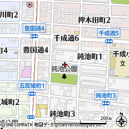 愛知県名古屋市中村区鈍池町1丁目73周辺の地図