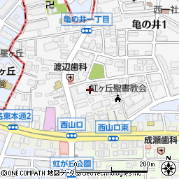 愛知県名古屋市名東区亀の井1丁目135周辺の地図
