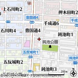 愛知県名古屋市中村区鈍池町1丁目69周辺の地図