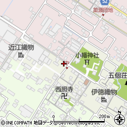 滋賀県東近江市五個荘中町343周辺の地図