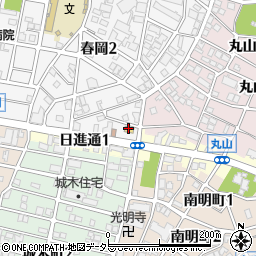 ファミリーマート千種春岡二丁目店周辺の地図
