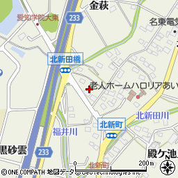 愛知県日進市北新町南鶯485周辺の地図