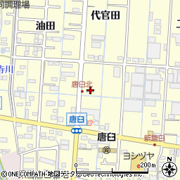 愛知県津島市唐臼町当理周辺の地図