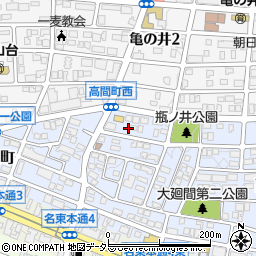 愛知県名古屋市名東区高間町320-2周辺の地図