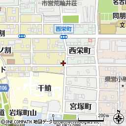 愛知県名古屋市中村区岩上町166周辺の地図