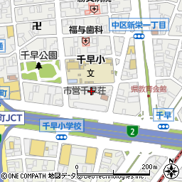 ガンビヤの領事館周辺の地図