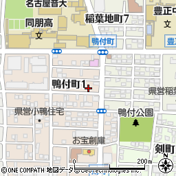 愛知県名古屋市中村区鴨付町1丁目57周辺の地図