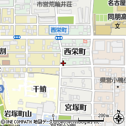 愛知県名古屋市中村区西栄町70周辺の地図