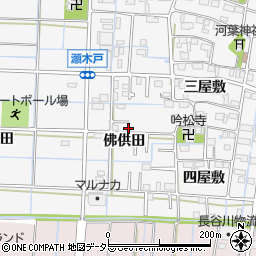 愛知県あま市七宝町川部佛供田24周辺の地図