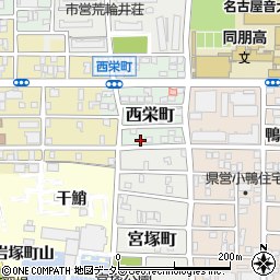 愛知県名古屋市中村区西栄町72周辺の地図