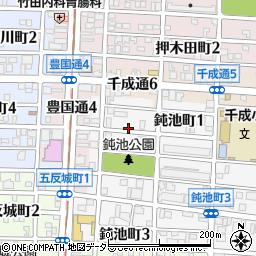 愛知県名古屋市中村区鈍池町1丁目周辺の地図