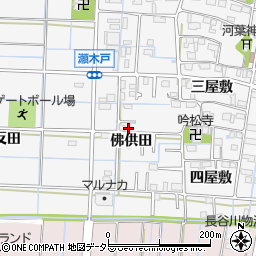 愛知県あま市七宝町川部佛供田24-2周辺の地図