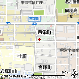 愛知県名古屋市中村区西栄町71周辺の地図