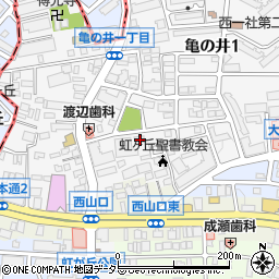 愛知県名古屋市名東区亀の井1丁目136周辺の地図