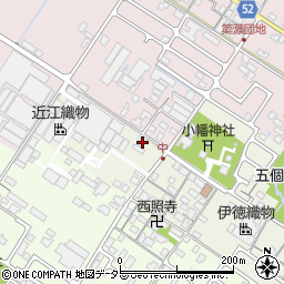 滋賀県東近江市五個荘中町344周辺の地図