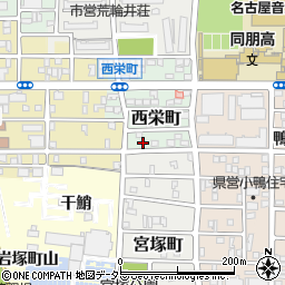 愛知県名古屋市中村区西栄町71-2周辺の地図