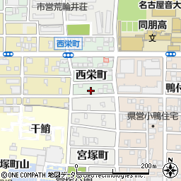 愛知県名古屋市中村区西栄町73周辺の地図