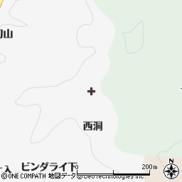 愛知県豊田市中立町西洞周辺の地図