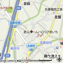 愛知県日進市北新町南鶯515-3周辺の地図