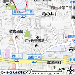 愛知県名古屋市名東区亀の井1丁目141周辺の地図