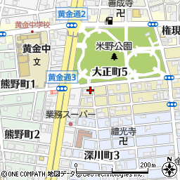 名古屋米野郵便局 ＡＴＭ周辺の地図