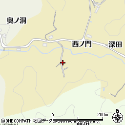 愛知県豊田市永野町賀指周辺の地図