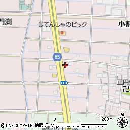 愛知県津島市大坪町蛤田周辺の地図