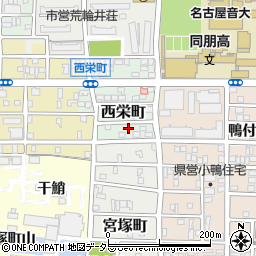 愛知県名古屋市中村区西栄町65周辺の地図