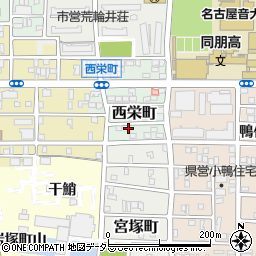 愛知県名古屋市中村区西栄町67周辺の地図