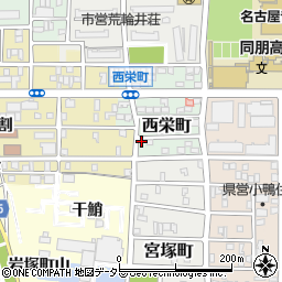 愛知県名古屋市中村区西栄町69周辺の地図